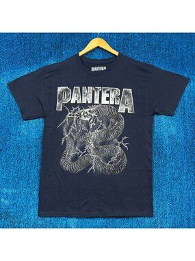 Pantera Cowboys From Hell Rock Blue T-Shirt Size Large